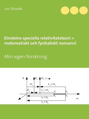 cover image of Einsteins speciella relativitetsteori = matematiskt och fysikaliskt nonsens!